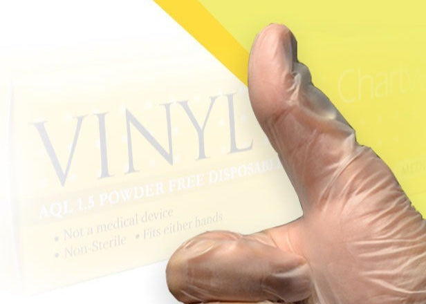 VINYL GLOVES, Powder Free Disposable BULK (1000 Pieces)